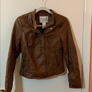 American Rag Brown Faux Leather Jacket